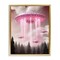 Stupell Industries Glam UFO with Pink Beams Floating Frame, design by Sasha